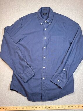 J. Crew Navy Button-Down Oxford Shirt